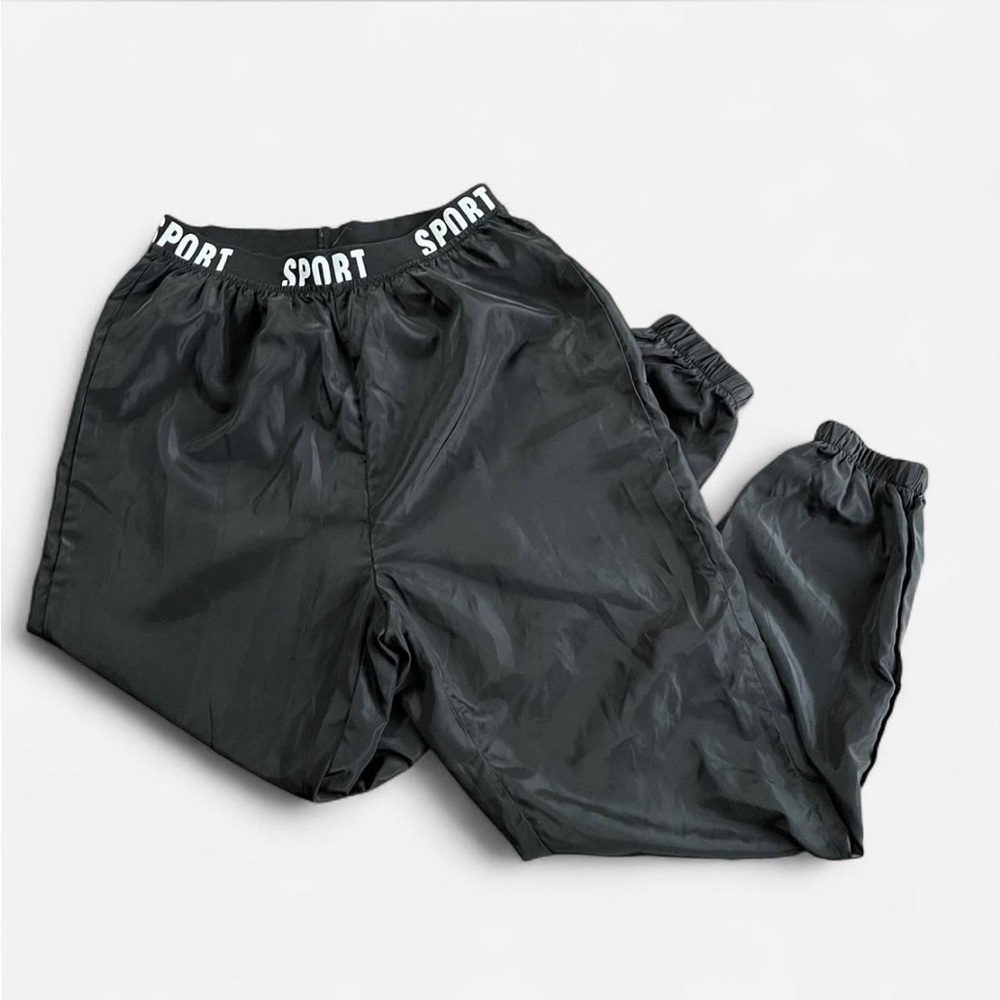 Black SHEIN sport track pants